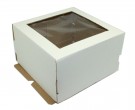 Коробка(гофрокороб) для торта c окном 300/300/300