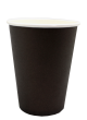 Бумажный стакан для горячих напитков 350мл (1-сл) "черный"