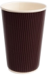 Трехслойный бумажный стакан 450 мл (коричневый)