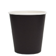 Бумажный стакан для горячих напитков 250мл (1-сл) "черный"
